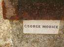 George MORICE; Crows Nest Methodist Pioneer Wall, Crows Nest Shire 