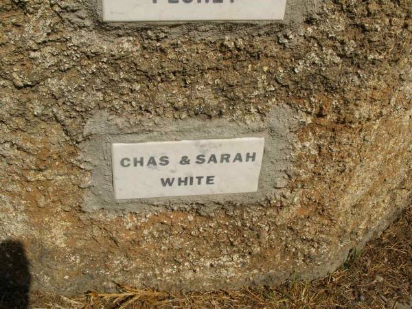 Chas [Charles] & Sarah WHITE;  | Crows Nest Methodist Pioneer Wall, Crows Nest Shire  | 