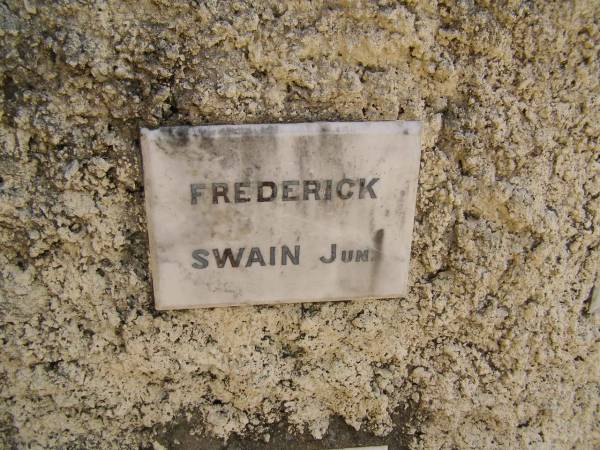 Frederick SWAIN, jun.;  | Crows Nest Methodist Pioneer Wall, Crows Nest Shire  | 