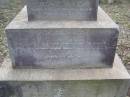 
Leonard Francis KLEIN,
1909 - 1929,
accidentally killed 12 April 1929;
Douglas Catholic cemetery, Crows Nest Shire
