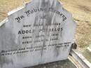 
Adolf PUKALLUS, brother,
born 17 Sept 1891 died 9 July 1936;
Douglas Lutheran cemetery, Crows Nest Shire
