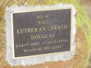 
site of former church down the road,
Douglas Lutheran cemetery, Crows Nest Shire

