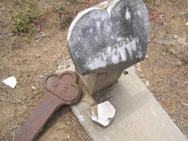 Ivy ABEL;  | Douglas Lutheran cemetery, Crows Nest Shire  | 