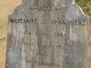 Wilhelmine Johanna RENZ, born 6 July 1893, died 2 July 1911; Dugandan Trinity Lutheran cemetery, Boonah Shire 