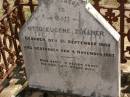 Otto Eugene ZOLLNER, born 21 Sept 1860, died 4 Nov 1907; Dugandan Trinity Lutheran cemetery, Boonah Shire 