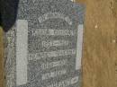 
Elisa BRUCKER,
1853 - 1907;
Heinrich BRUCKNER,
1849 - 1934;
Dugandan Trinity Lutheran cemetery, Boonah Shire
