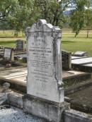 Johann Heinrich ROJAHN, husband father, died 10 April 1924 aged 81 years; Ulricke Emelie ROJAHN, wife, died 31 Mar 1937 aged 86 years; Dugandan Trinity Lutheran cemetery, Boonah Shire 