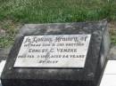 
Ernest C. VENZKE,
son brother,
died 9 Feb 1967 aged 54 years;
Dugandan Trinity Lutheran cemetery, Boonah Shire
