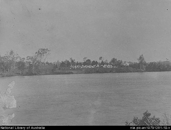S. Brisbane Cemetery from the river [picture]. 1890. 1 of 1 album (27 photographs) ; 19.1 x 27.3 cm. Part of Album of photographs of Harlaxton, Toowoomba, and Brisbane [picture].  | <a href= http://nla.gov.au/nla.pic-an10791281-10 >http://nla.gov.au/nla.pic-an10791281-10</a>  |   | 