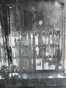 
Benjamin STARK
geb: 15 Mar 1895, gest: 13 Oct 1895
Eagleby Cemetery, Gold Coast City
