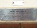 
Hayley Susan SMITH,
12 Feb 1982 - 8 July 1003,
interred 18-12-1993;
St Lukes Anglican Church, Ekibin, Brisbane
