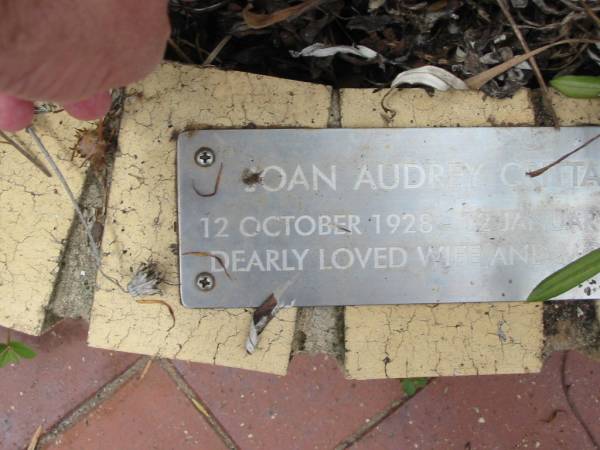 Joan Audrey CRITTALL,  | 12 Oct 1928 - 12 Jan 1993,  | wife mother;  | St Luke's Anglican Church, Ekibin, Brisbane  | 