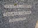 
Thomas PARTON, husband,
1904 - 1942;
Emu Creek cemetery, Crows Nest Shire
