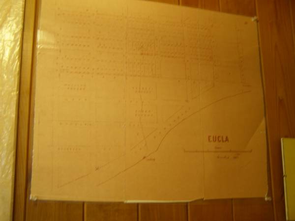 Original plan of the town of Eucla,  | Eucla museum,  | Nullarbor Plain,  | Eyre Highway,  | Western Australia  | 