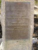 East-West Telegraph Service memorial, Eucla willage, Nullarbor Plain, Eyre Highway, Western Australia 
