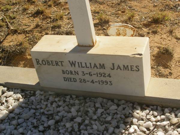 Robert William JAMES  | b: 3 Jun 1924  | d: 28 Apr 1993  |   | 36  | Exmouth Cemetery, WA  |   | 