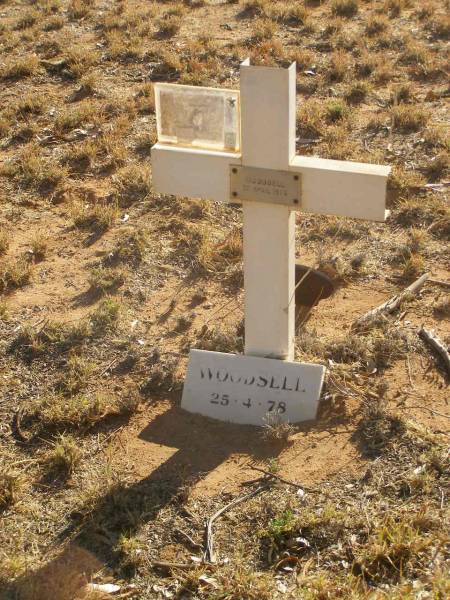 WOODSELL  | d: 25 Apr 1978  |   | Exmouth Cemetery, WA  |   |   | 