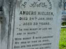 Anders NIELSEN 24 Jan 1887, aged 33 Fassifern Pioneer Cemetery 