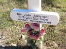 Iris Joan ANDERSON, 11-7-25 - 20-5-04; Fernvale General Cemetery, Esk Shire 