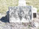 
children;
Stanley Otto SCHAD,
died 27 April 1922 aged 1 year;
Elsie May SCHAD,
died 31 Dec 1927 aged 11 years 7 months;
Forest Hill Cemetery, Laidley Shire
