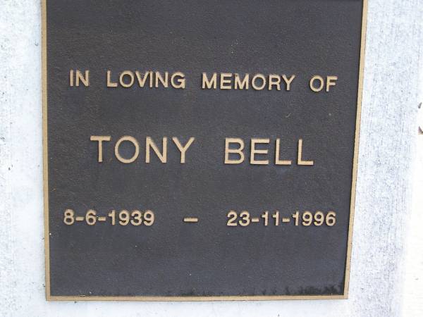 Tony BELL,  | 8-6-1939 - 23-11-1996;  | Gheerulla cemetery, Maroochy Shire  | 