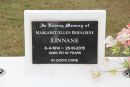 
Margaret Ellen Bernadine LINNANE
b: 6 Apr 1914
d: 26 Oct 2015
aged 101 12 y
Burial ID (leftsouth) 3790B
Plot location (leftsouth) Position 48 Row 8 Section D

Dennis Joseph LINNANE
d: 2 Nov 1978 aged 68
Burial ID (leftsouth) 3790A
Plot location (leftsouth) Position 47 Row 8 Section D

Gladstone Cemetery
Copyright 2021 Hoylen Sue 

