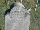 
Isabella Bridget and John William James WALSH of Marburg;
Glamorgan Vale Cemetery, Esk Shire
