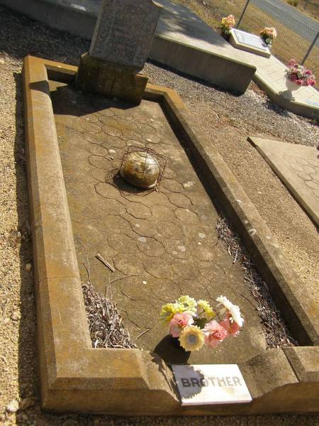 Conrad Carl WREMBECK,  | brother,  | died 1? Apr 1955;  | Glencoe Bethlehem Lutheran cemetery, Rosalie Shire  | 