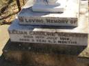 
Lilian Caroline WREMBECK,
died 10 July 1912 aged 3 years 3 months;
Glencoe Bethlehem Lutheran cemetery, Rosalie Shire
