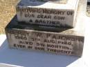 
Aubrey W. KAJEWSKI,
son brother,
died 5 Aug 1940 aged 5 12 months;
Glencoe Bethlehem Lutheran cemetery, Rosalie Shire
