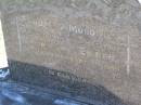 
Thomas MOLONEY,
died 14 Dec 1967;
Eileen, wife,
died 7 Sept 1980;
Gleneagle Catholic cemetery, Beaudesert Shire

