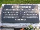 
John Cuthbert BARRETT,
died 2-2-73 aged 76 years;
Kathleen BARRETT,
died 10-10-73 aged 74 years;
Gleneagle Catholic cemetery, Beaudesert Shire
