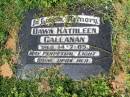 
Dawn Kathleen CALLANAN,
died 14-7-85;
Gleneagle Catholic cemetery, Beaudesert Shire

