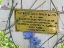 
Patrick & John KING,
died 18-1-1940,
baby twin sons of Neville & Patricia,
brothers to Patricia, Pamela & Carmel;
Gleneagle Catholic cemetery, Beaudesert Shire
