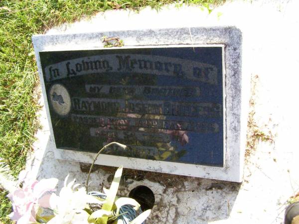 Raymond Joseph BURGESS, brother,  | died 22 May 1986 aged 54 years;  | Gleneagle Catholic cemetery, Beaudesert Shire  | 