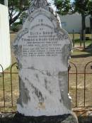 Eliza Benn (2nd daughter of) Thomas and Mary GRENIER 17 Jun 1875 aged 37 God's Acre cemetery, Archerfield, Brisbane 