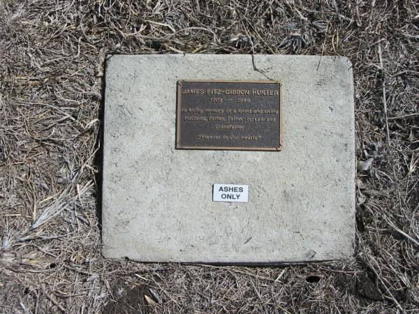 James Fitz-Gibbon HUNTER  | 1909 - 1988  | God's Acre cemetery, Archerfield, Brisbane  | 