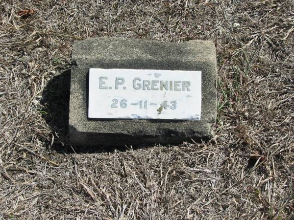 E P GRENIER  | 26 Nov 43  | God's Acre cemetery, Archerfield, Brisbane  | 
