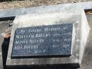
William BIELBY 1849-1929;
Agnes BIELBY 1855-1938;
Ada BIELBY 1882-1891;
Goodna General Cemetery, Ipswich.
