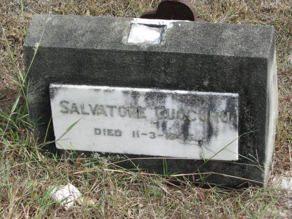 Salvatore CUCCURU died 11-3-1945;  | Goodna General Cemetery, Ipswich.  | 