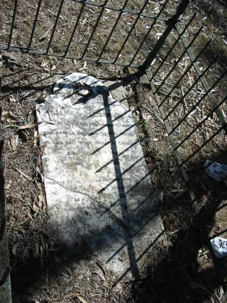 James SEDGWICK died 9 July 1906 aged 87;  | Goodna General Cemetery, Ipswich.  | 