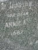 Annie F. ARGENT, mother, 1887 - 1934; Goomeri cemetery, Kilkivan Shire 
