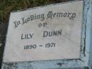Lily DUNN, 1890 - 1971; Goomeri cemetery, Kilkivan Shire 