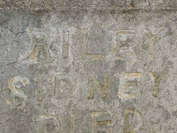 Sidney RILEY,  | died 14-1-60 aged 62 years;  | Goomeri cemetery, Kilkivan Shire  | 