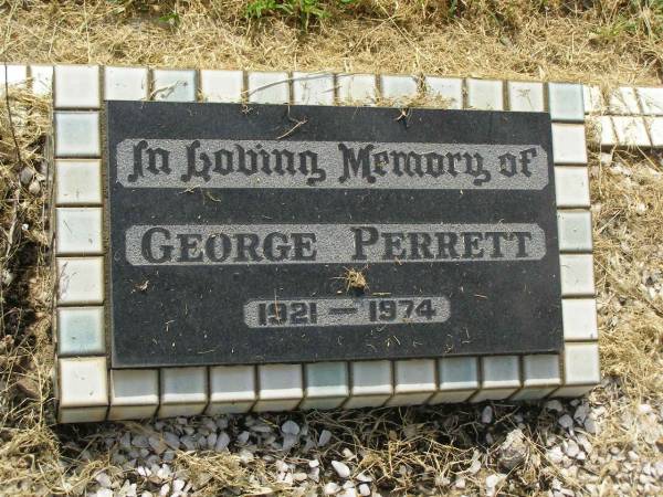 George PERRETT,  | 1921 - 1974;  | Goomeri cemetery, Kilkivan Shire  | 