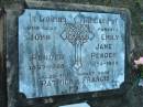
parents,
John PENDER, 1867 - 1928;
Emily Jane PENDER, 1870 - 1950;
infant sons Patrick & Francis;
Grandchester Cemetery, Ipswich
