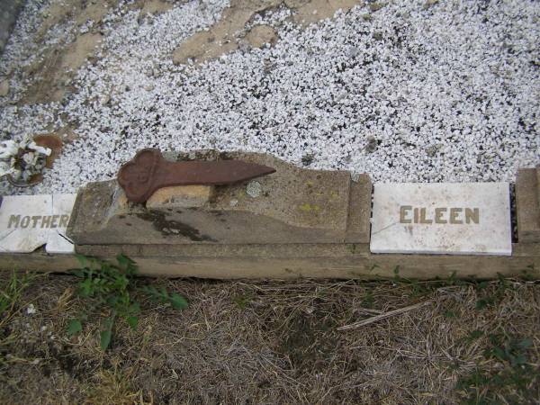 Ellen BERMINGHAM,  | mother,  | died 9 June 1929 aged 47 years;  | Eileen,  | daughter,  | died 5 Jan 1912 aged 1 year;  | Greenmount cemetery, Cambooya Shire  | 
