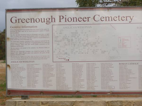 Greenough Pioneer Cemetery, WA  | 
