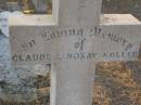 
Claude Lindsay NOLLER,
son of George & Clara NOLLER,
died 11 March 1921 aged 6 years;
Greenwood St Pauls Lutheran cemetery, Rosalie Shire
