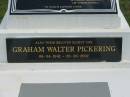 
PICKERING
Kenneth Walter
B: 10-7-1910
D: 19-4-1999
husband of Edith Nellie

eldest son
Graham Walter PICKERING
B: 6-4-1941 
D: 26-6-2002

St Matthews (Anglican) Grovely, Brisbane
